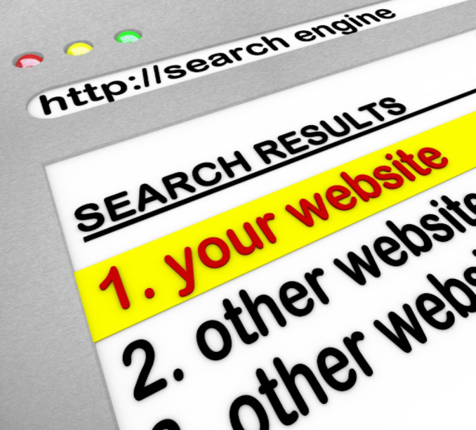 Search engine browser window showing top results: SEOLegal Law Firm Technology Blog